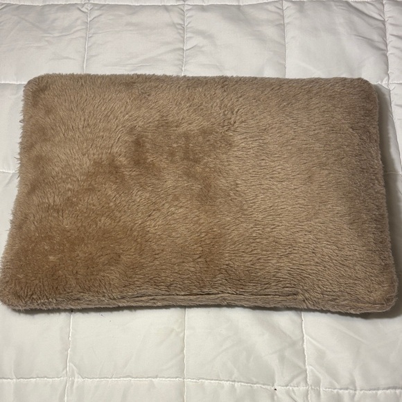 Soft Brown Faux Fur Pillow - Picture 2 of 8
